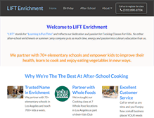 Tablet Screenshot of liftenrichment.com